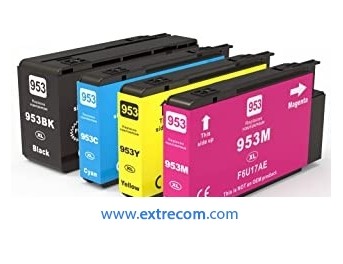 Pack de 8 cartuchos de tinta compatible con HP 953 XL