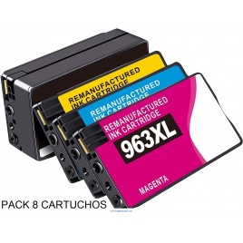 Pack de cartuchos de tinta compatible con HP 963 XL