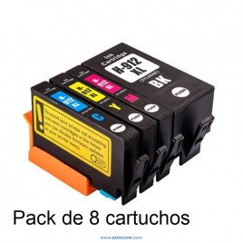 Pack de cartuchos de tinta compatible con HP 912 XL