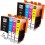 Pack de 8 cartuchos de tinta compatible con HP 903 XL