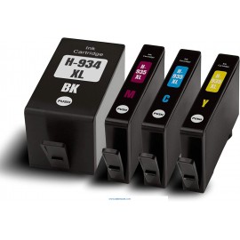 Pack de cartuchos de tinta compatible con HP 934 XL