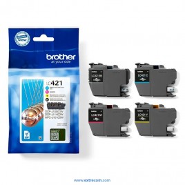 Brother LC421 XL pack 4 colores original