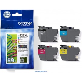 Brother LC422 XL pack 4 colores original