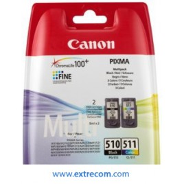 Canon PG-510BK/CL-511 pack 2 cartuchos original