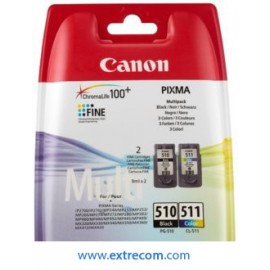 Canon PG-510BK/CL-511 pack 2 cartuchos original