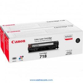 Canon CRG-718 pack 2 negro original