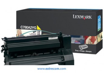 lexmark 780a toner amarillo