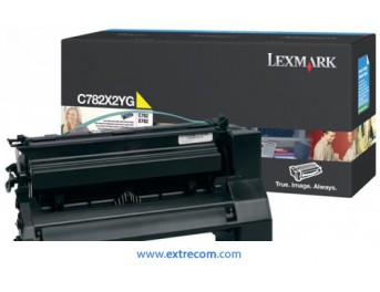 lexmark c782 amarillo (alta capacidad)