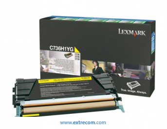 lexmark c736 toner amarillo