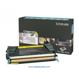 lexmark c736 toner amarillo